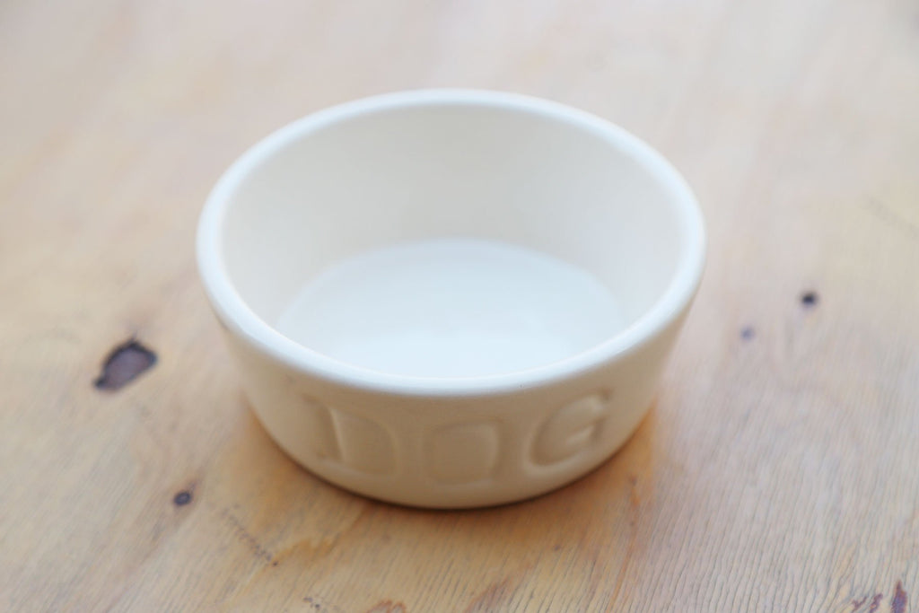 BAUER POTTERY｜バウアーポタリー【DOG BOWL S / ホワイト】-and-g